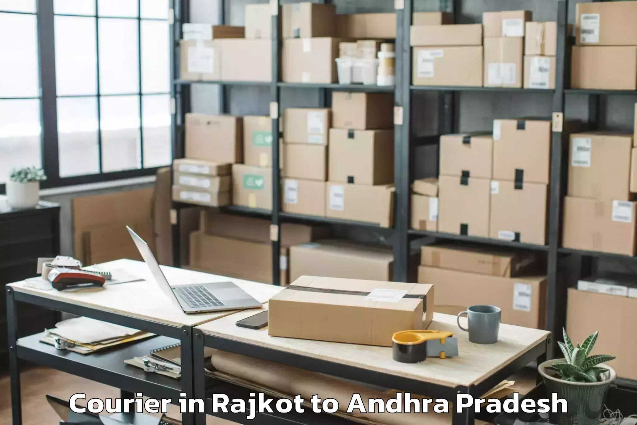 Professional Rajkot to Chirala Courier